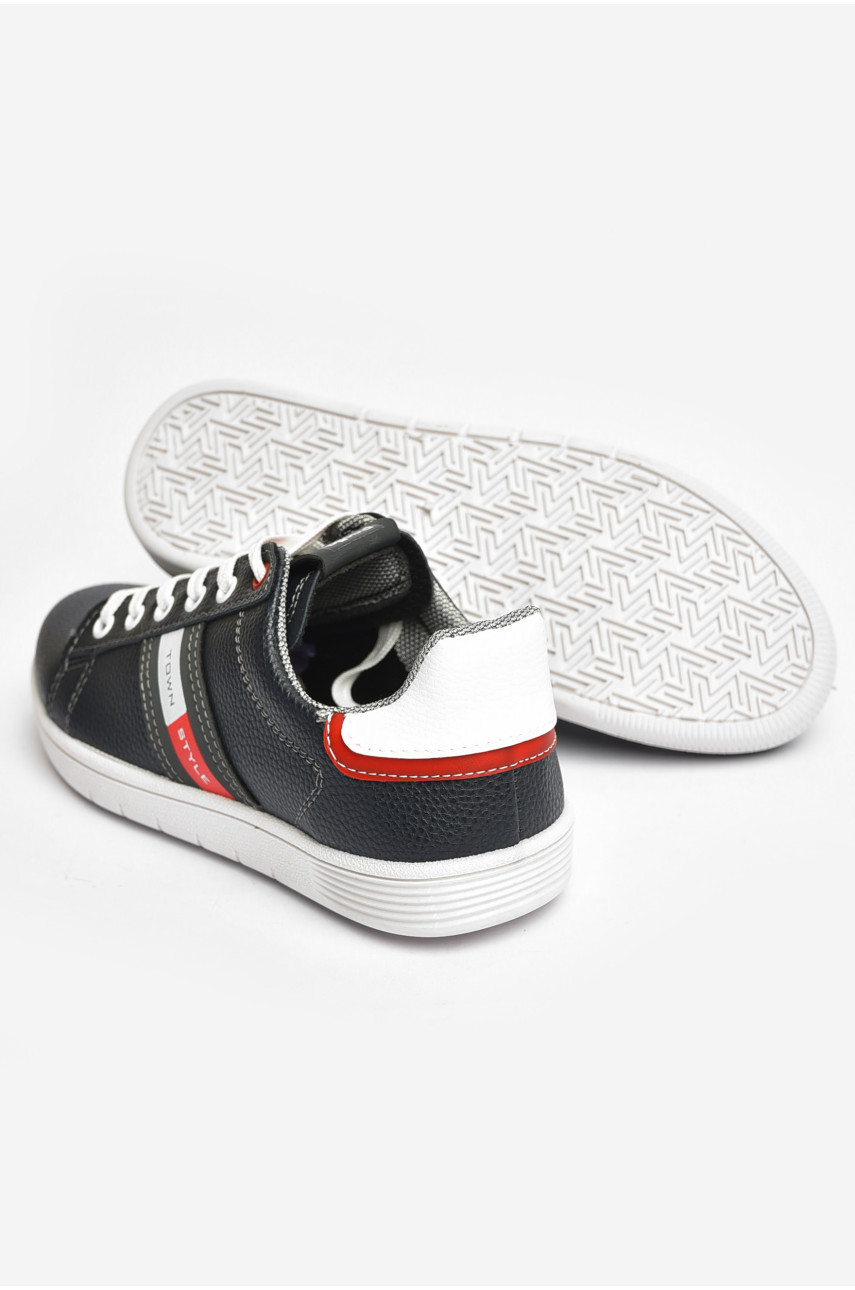 Кроссовки подросток для мальчика темно-синего цвета 6202 203506