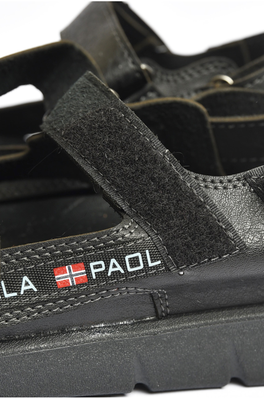 Сандалии мужские черного цвета м-02 203514