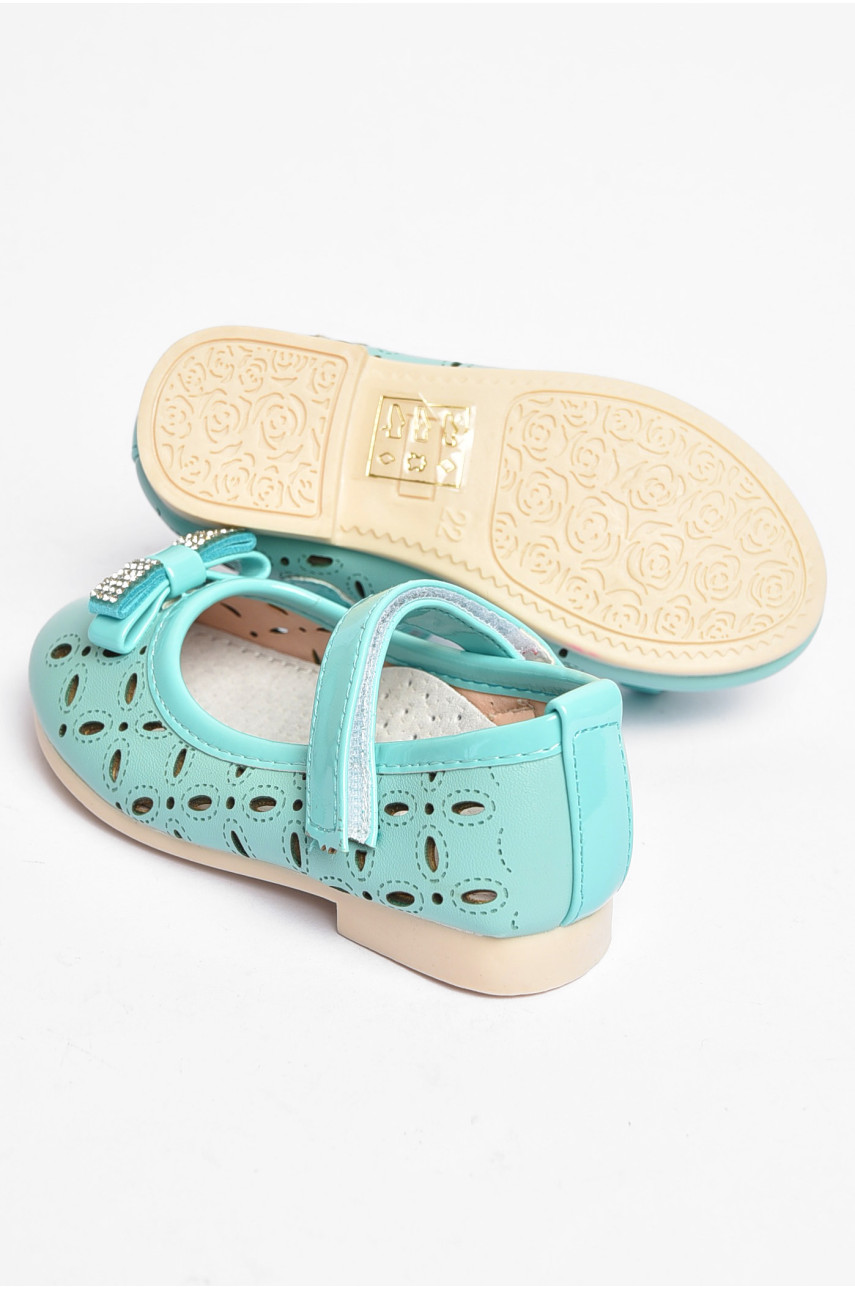 Туфли для девочки голубого цвета Уценка 661-5 203547