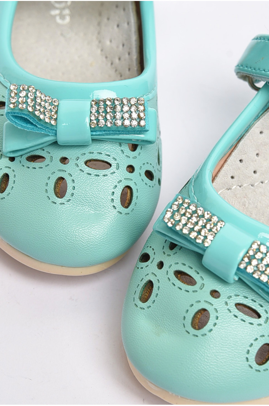 Туфли для девочки голубого цвета Уценка 661-5 203547