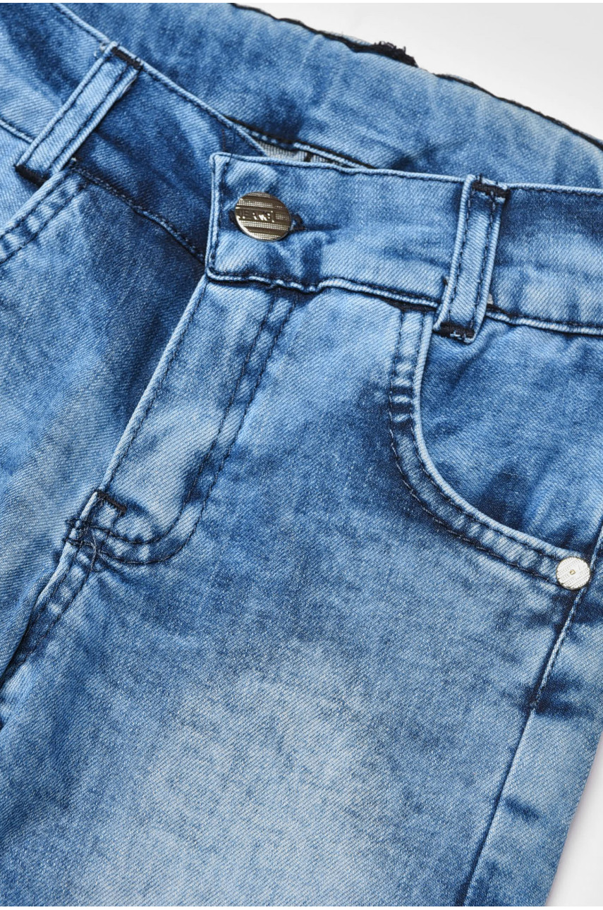 Джинси дитячі для дівчинки блакитного кольору асорті 203557 Джинси дитячі для дівчинки блакитного кольору асорті 203557