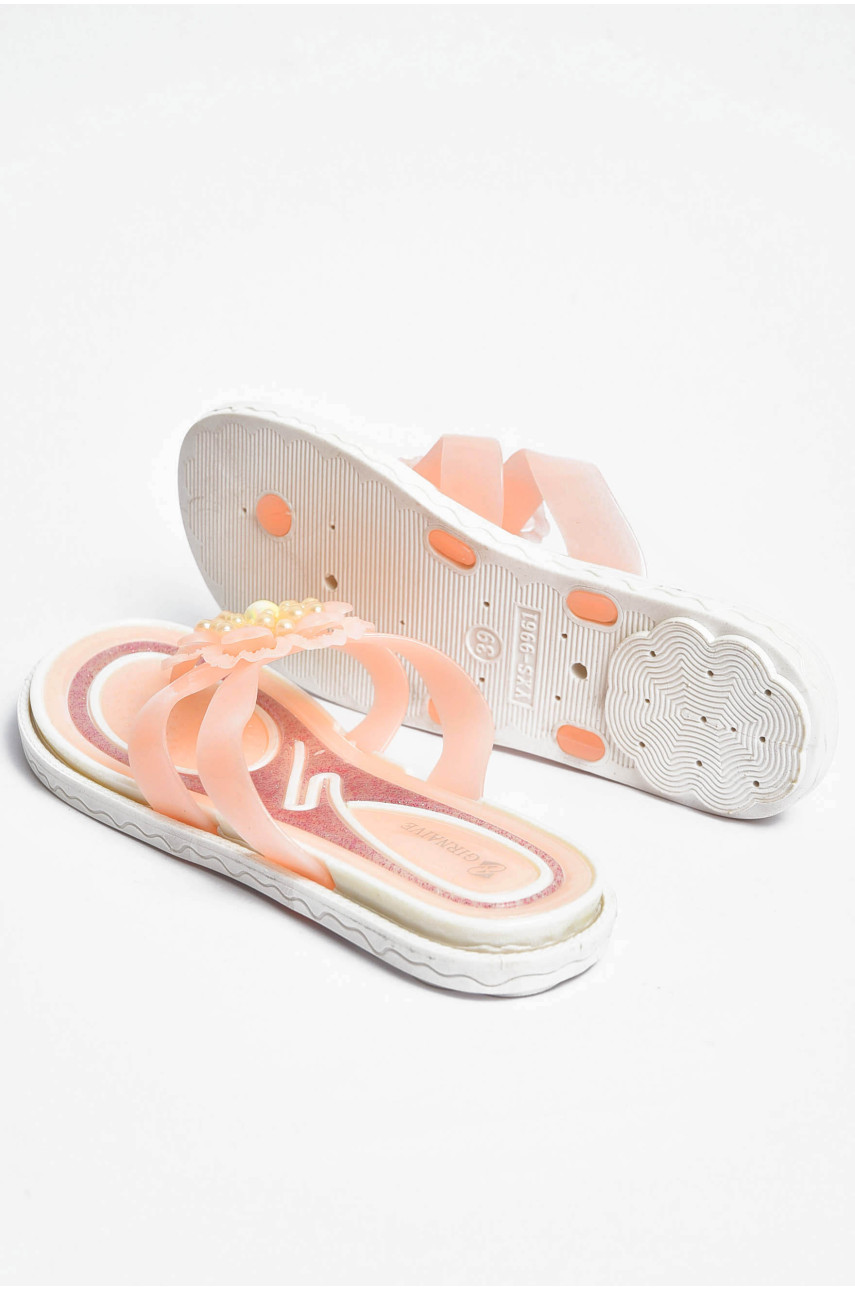 Вьетнамки женские силиконовые светло-розового цвета Уценка 9961-2 203561 Вьетнамки женские силиконовые светло-розового цвета Уценка 9961-2 203561