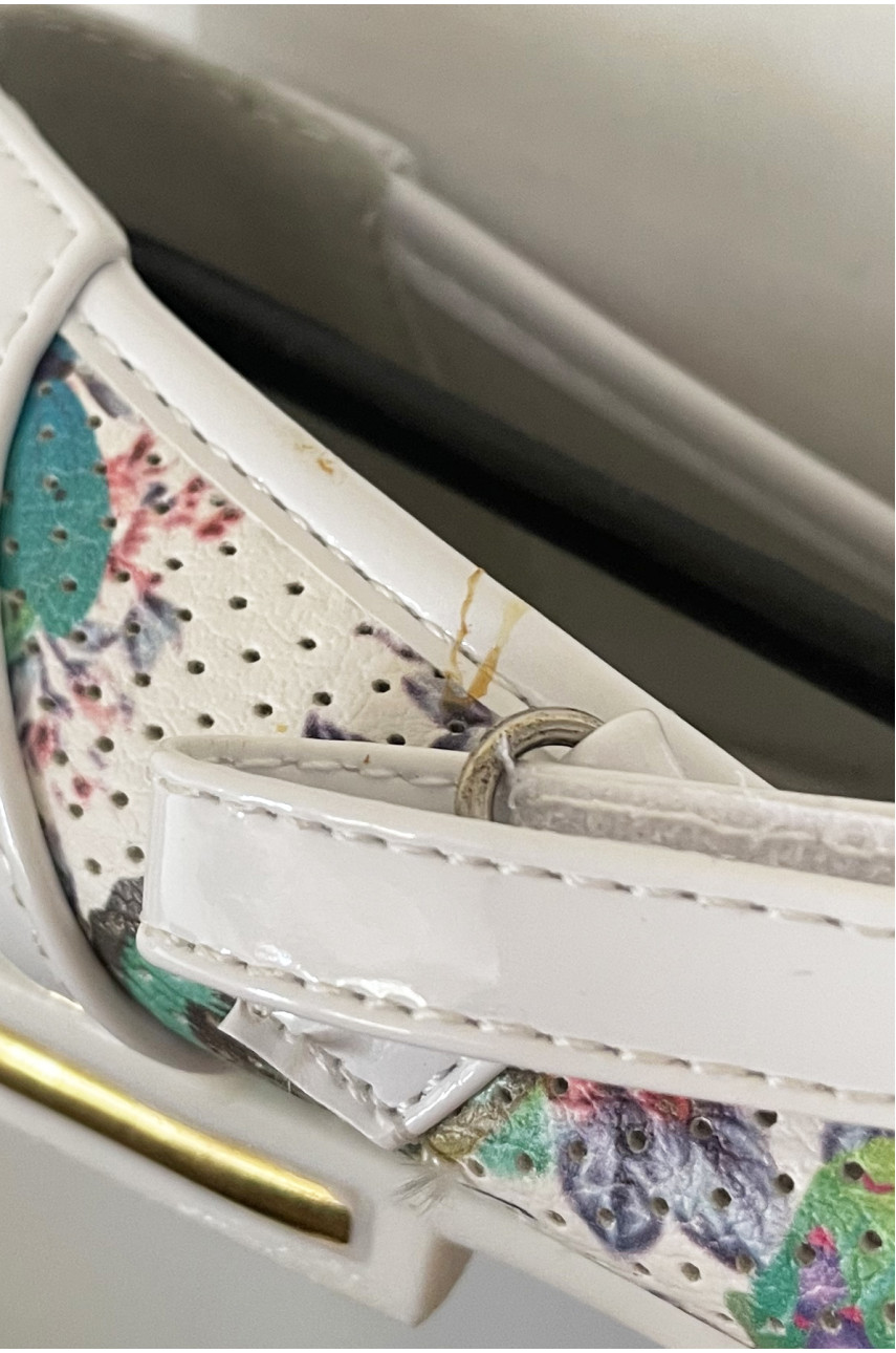 Балетки детские для девочки белого цвета Уценка 26-1 203564