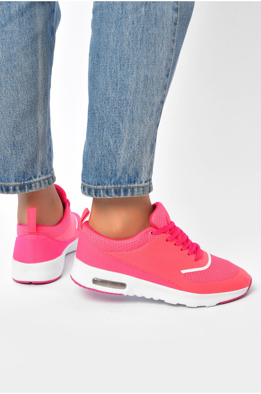 Кросівки жіночі рожевого кольору текстиль 203579 Кросівки жіночі рожевого кольору текстиль 203579