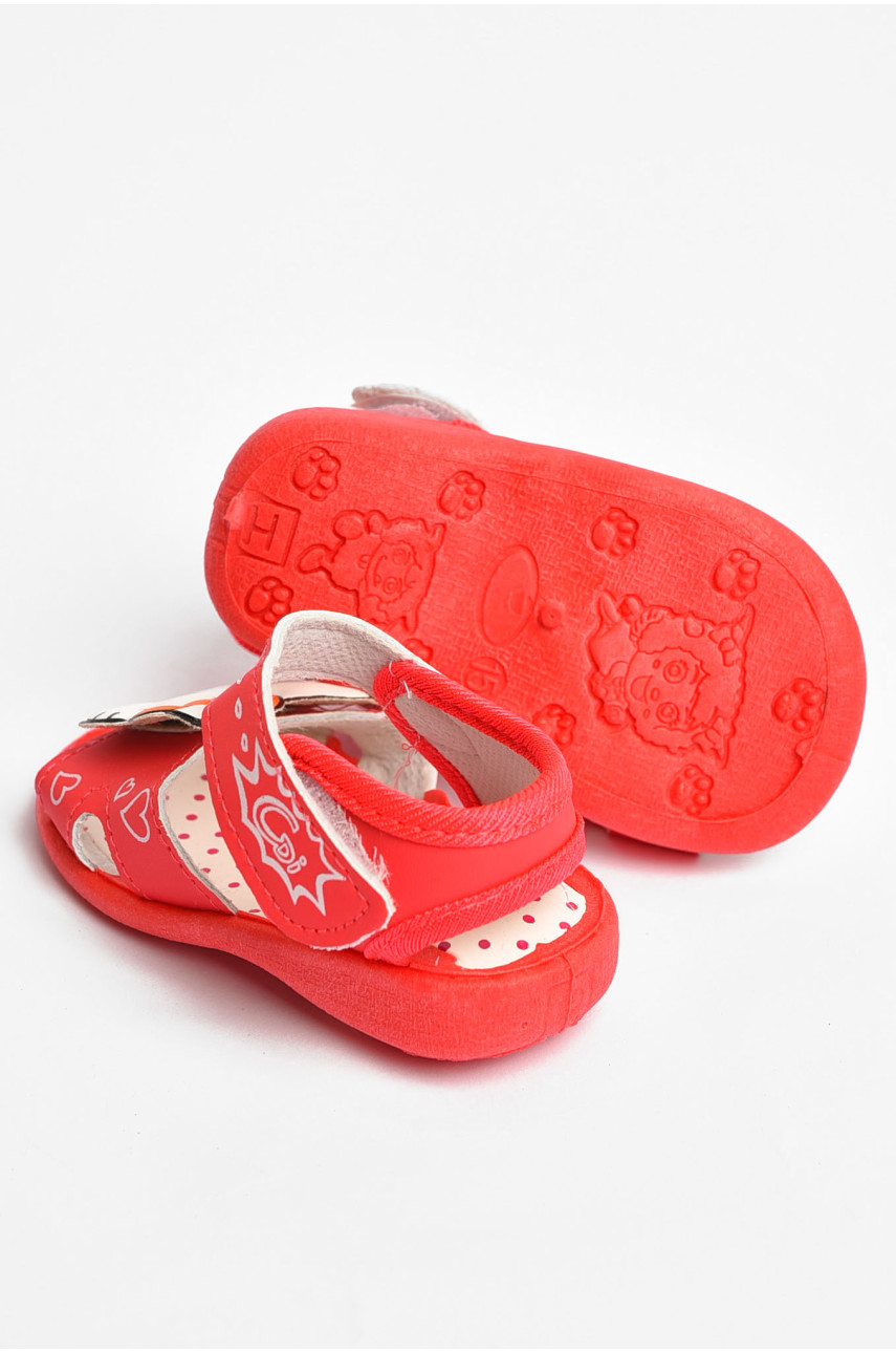Босоніжки дитячі для дівчинки червоного кольору а55 203630