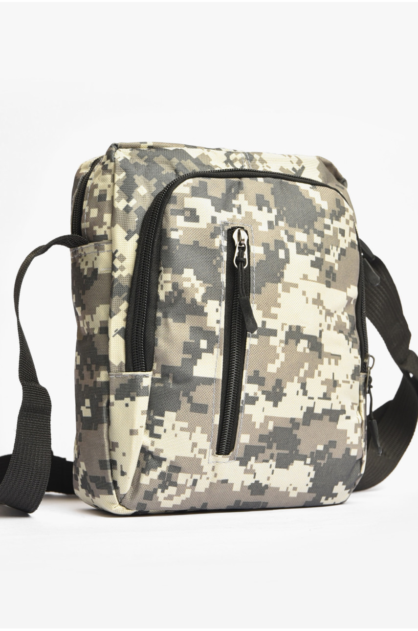 Сумка чоловіча через плече текстиль кольору хакі 30001 203642