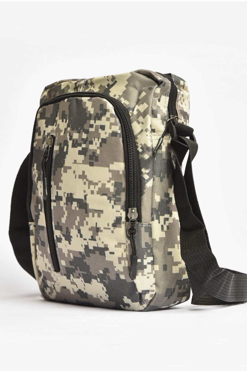 Сумка чоловіча через плече текстиль кольору хакі 30001 203642