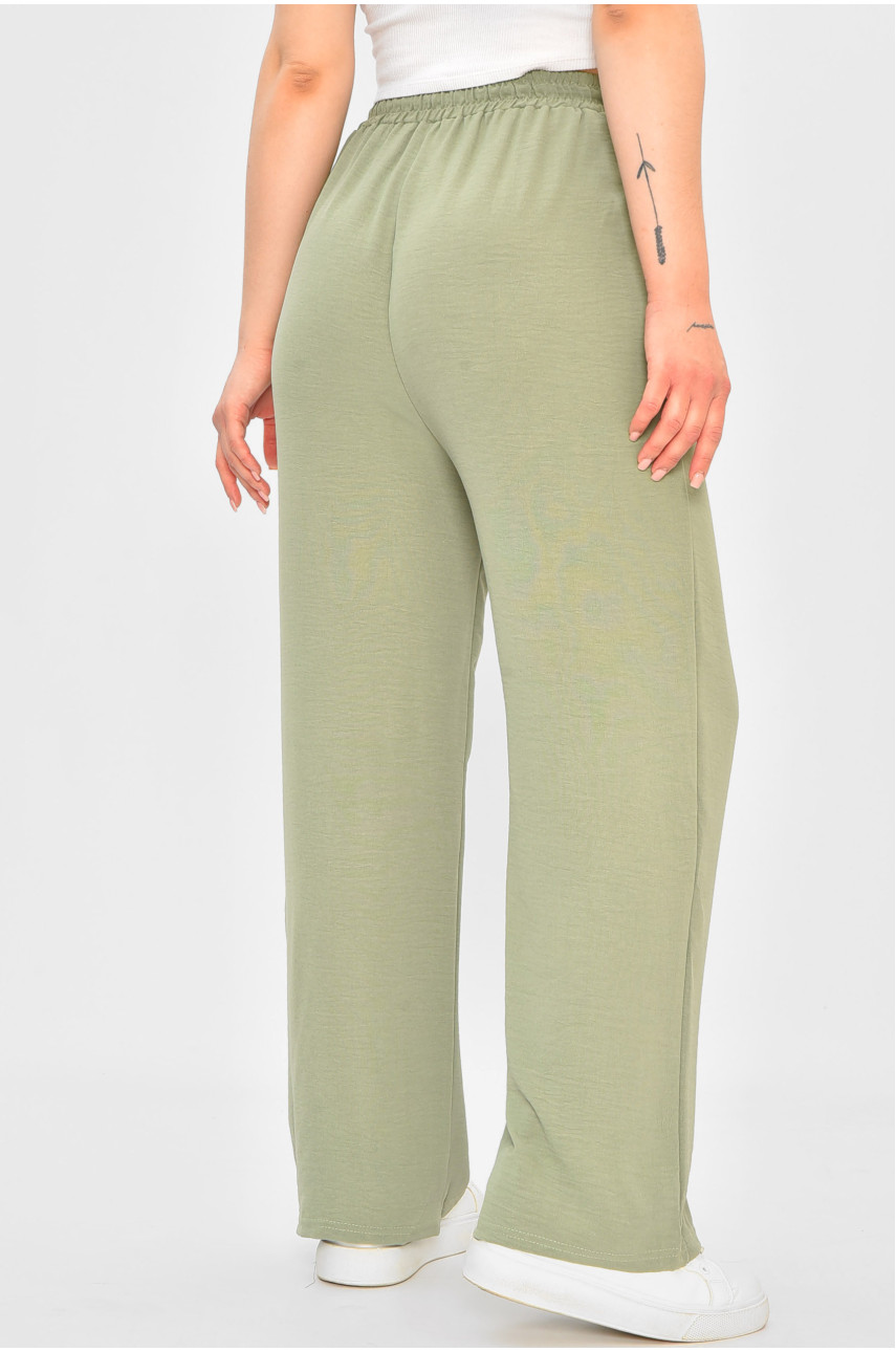 Штани жіночі однотонні м'ятного кольору 9810-4 203661 Штани жіночі однотонні м'ятного кольору 9810-4 203661