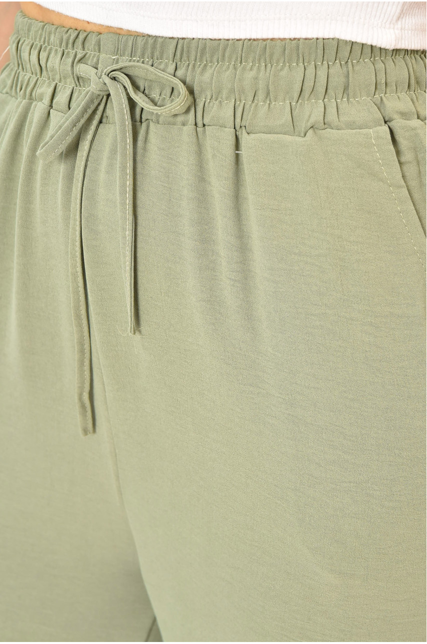 Штани жіночі однотонні м'ятного кольору 9810-4 203661 Штани жіночі однотонні м'ятного кольору 9810-4 203661