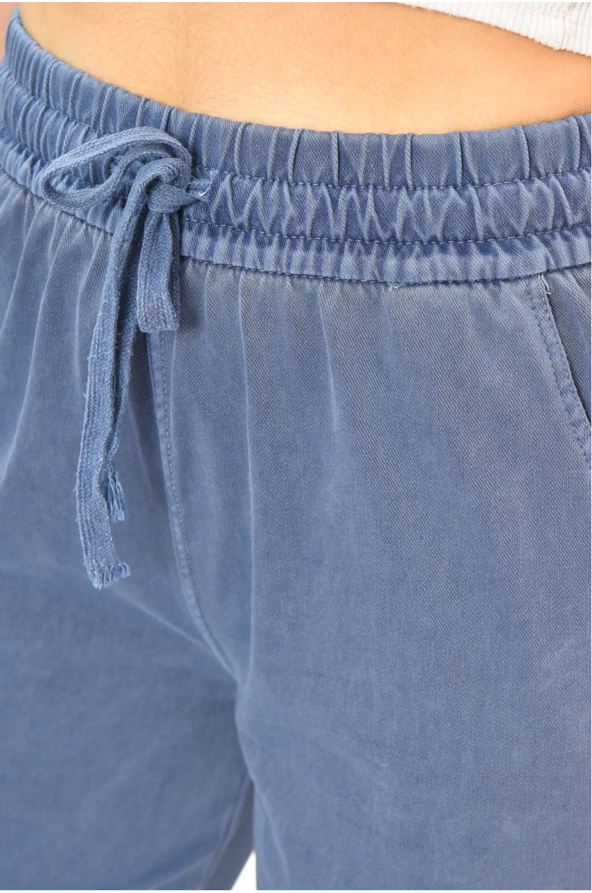 Штани жіночі напівбатальні світло-синього кольору 561-4 203664