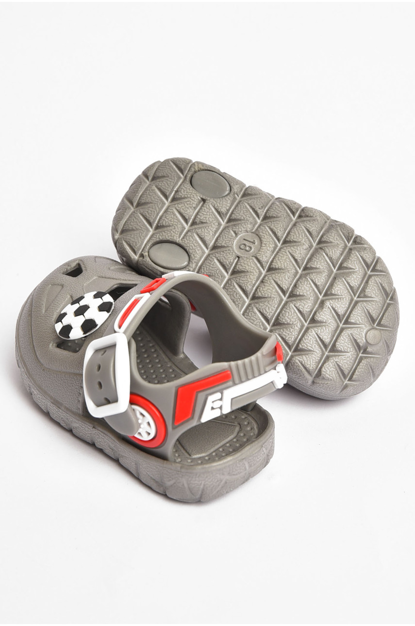 Сандали детские пена для мальчика серого цвета 51-183 203665
