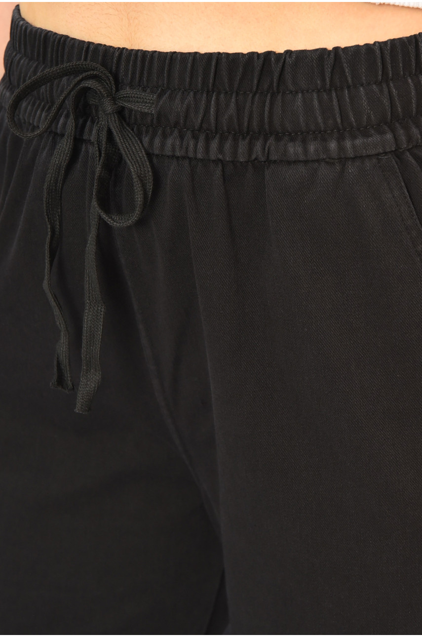 Штаны женские полубатальные черного цвета 561-4 203667 Штаны женские полубатальные черного цвета 561-4 203667