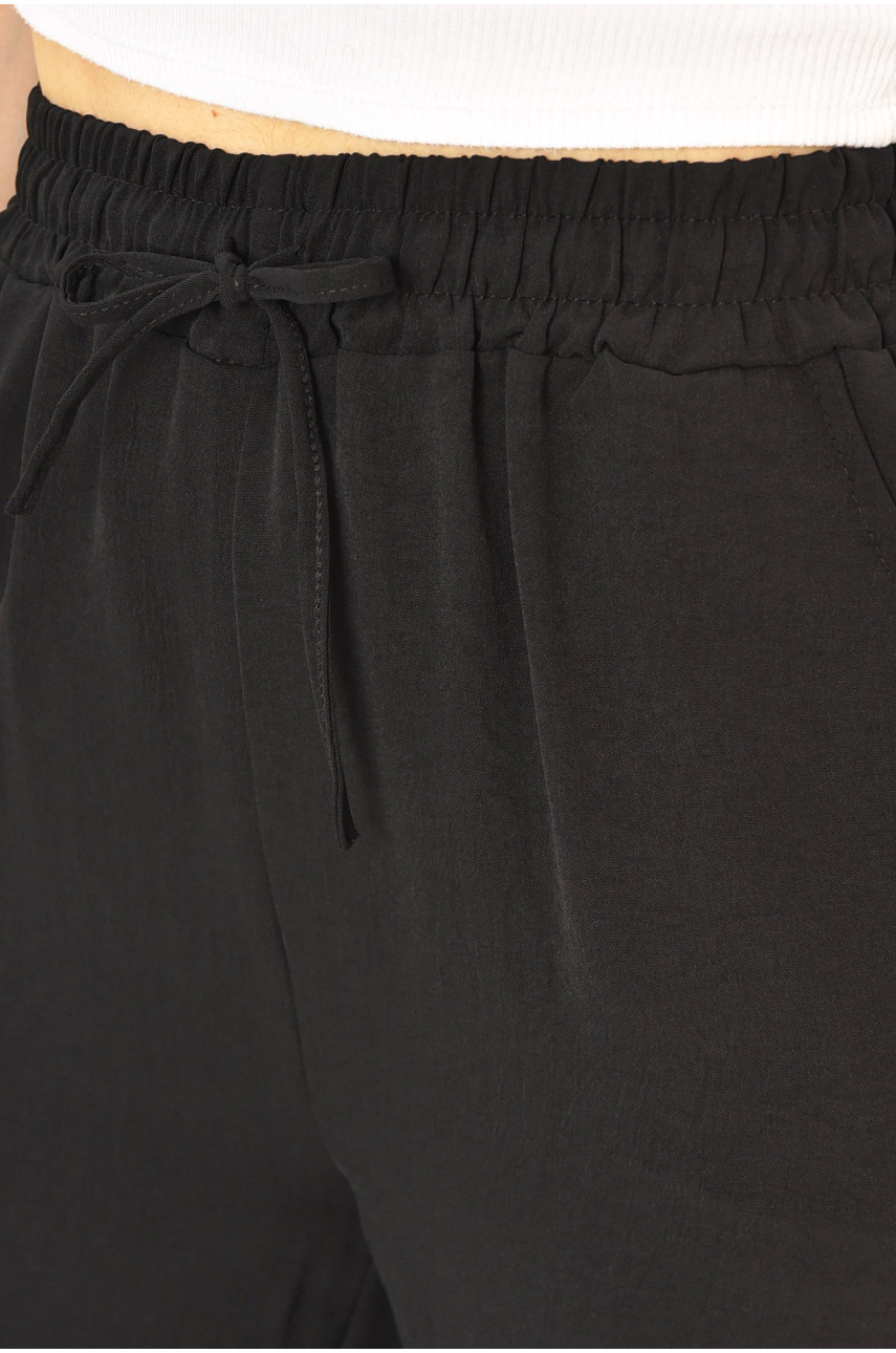 Штаны женские однотонные черного цвета 9810-4 203674