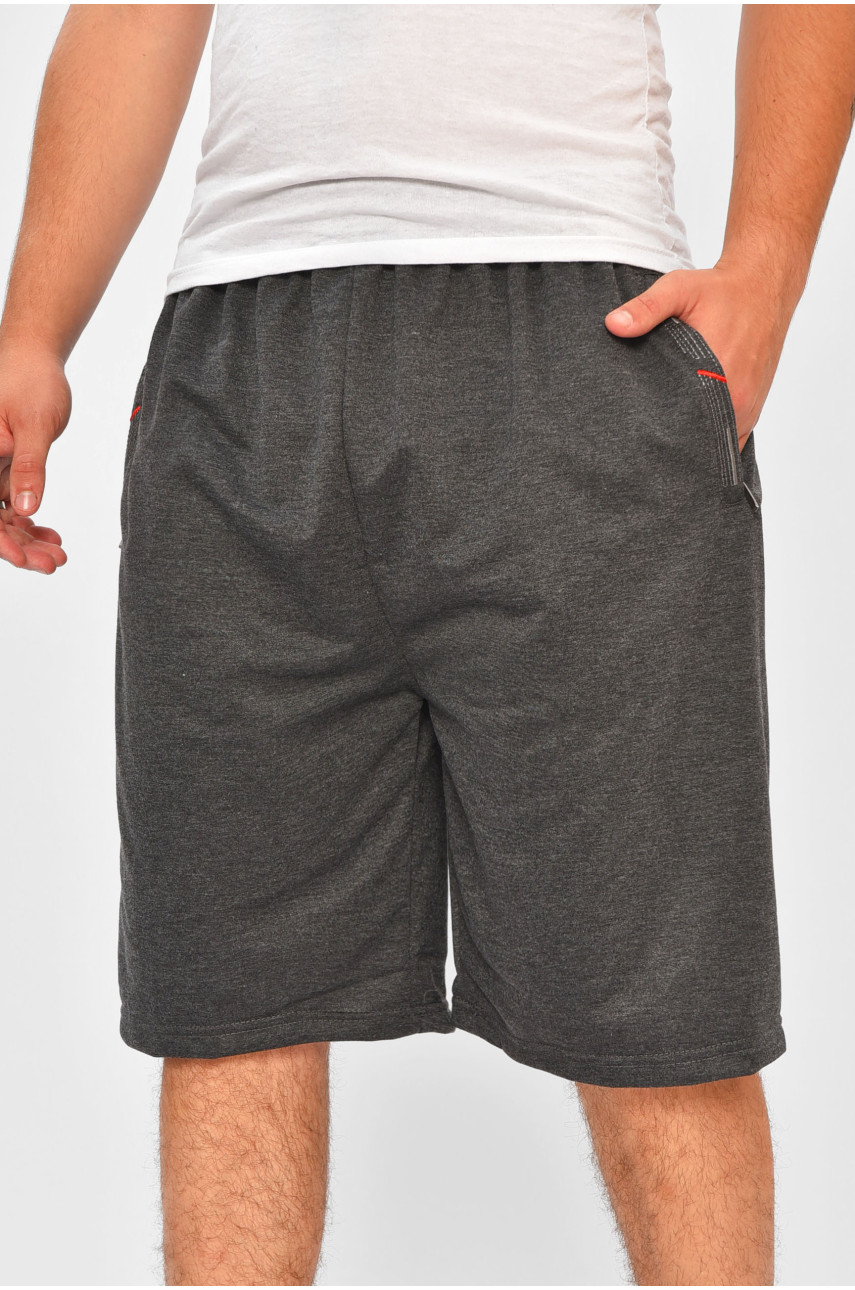 Шорти чоловічі батальні темно-сірого кольору 6680 203679