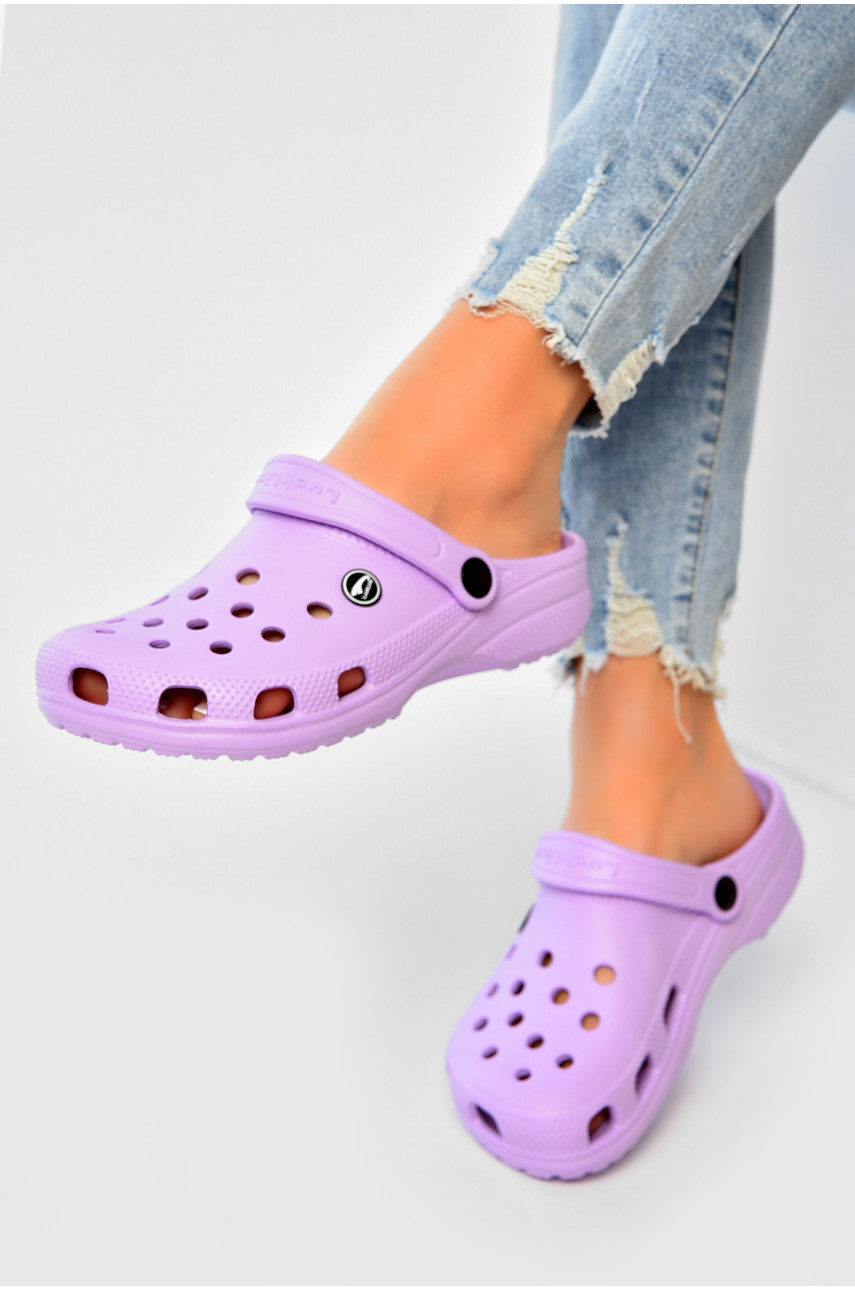 Крокси жіночі бузкового кольору 3001-2 203682