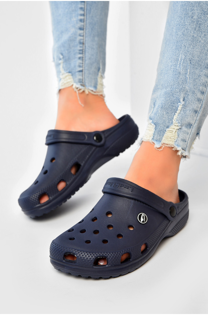 Крокси жіночі темно-синього кольору 3001-2 203690