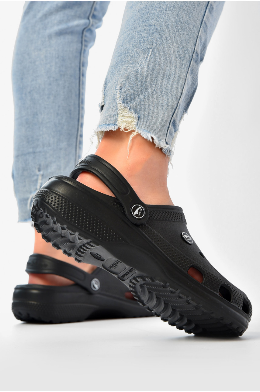 Кроксы женские черного цвета 3001 203693