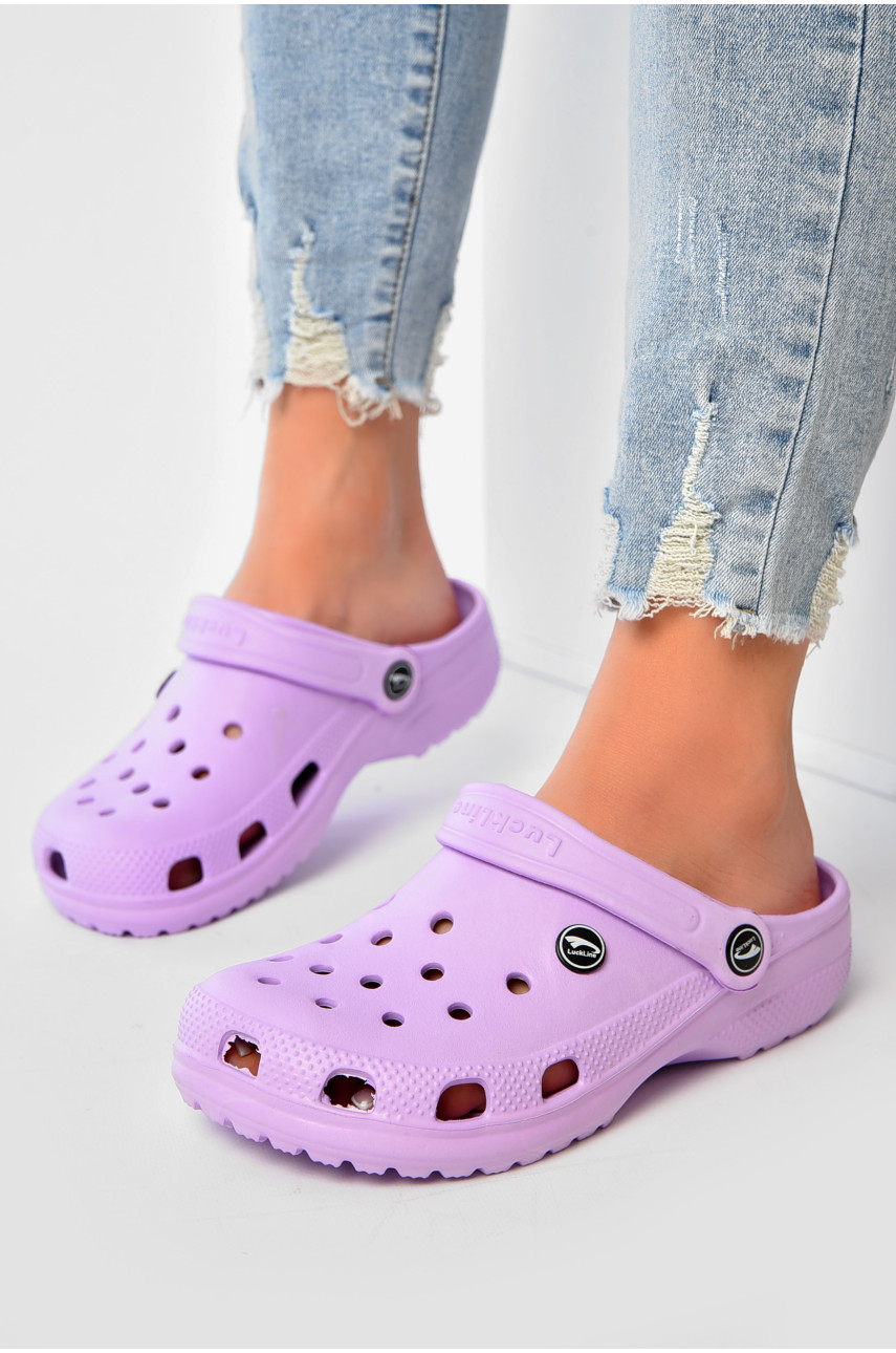 Крокси жіночі бузкового кольору 3001 203694