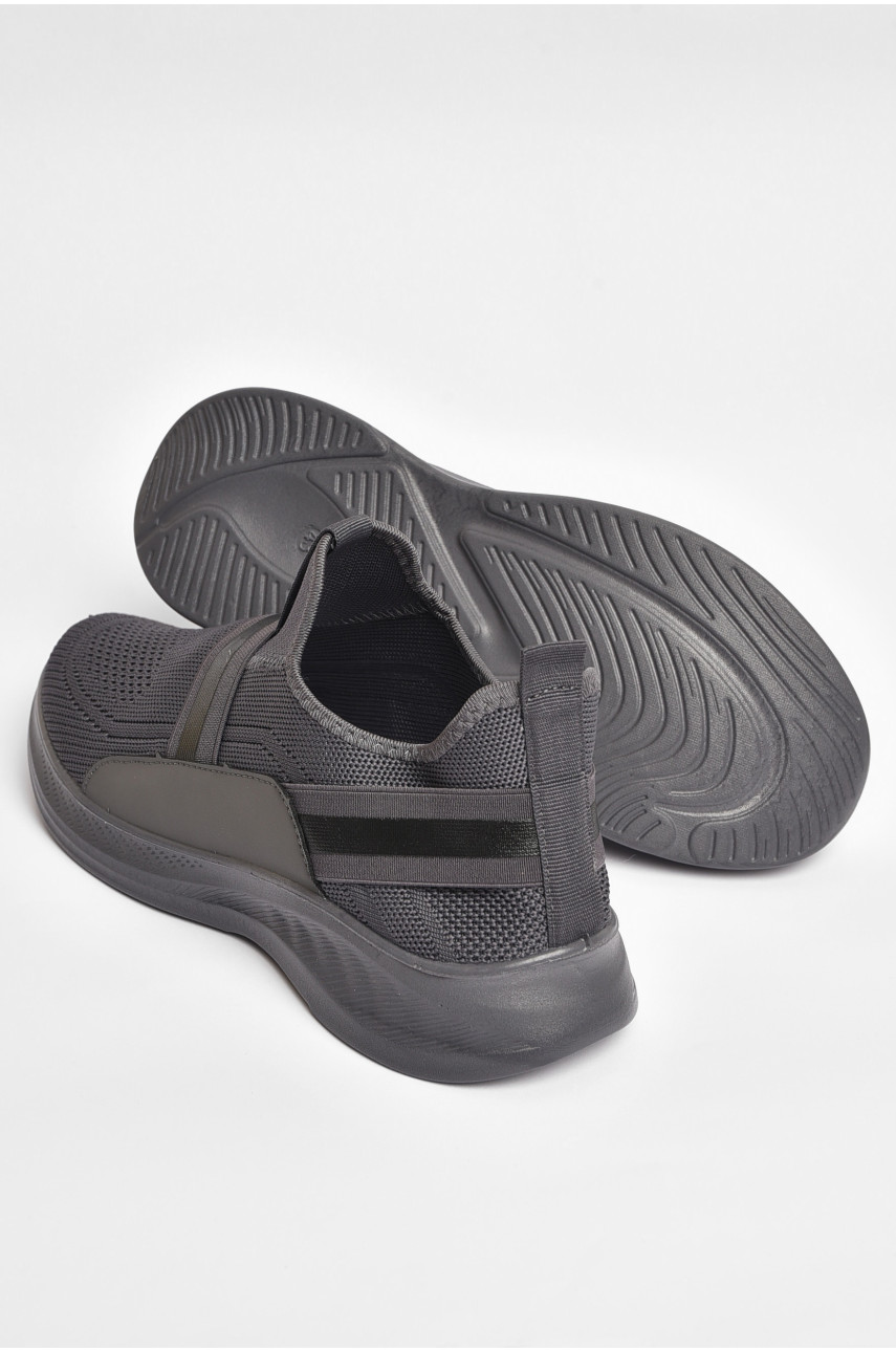 Кроссовки мужские темно-серого цвета текстиль А24-4 203696 Кроссовки мужские темно-серого цвета текстиль А24-4 203696