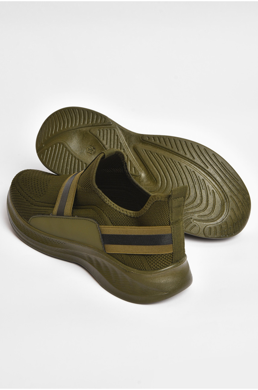 Кроссовки мужские цвета хаки текстиль А24-6 203697 Кроссовки мужские цвета хаки текстиль А24-6 203697