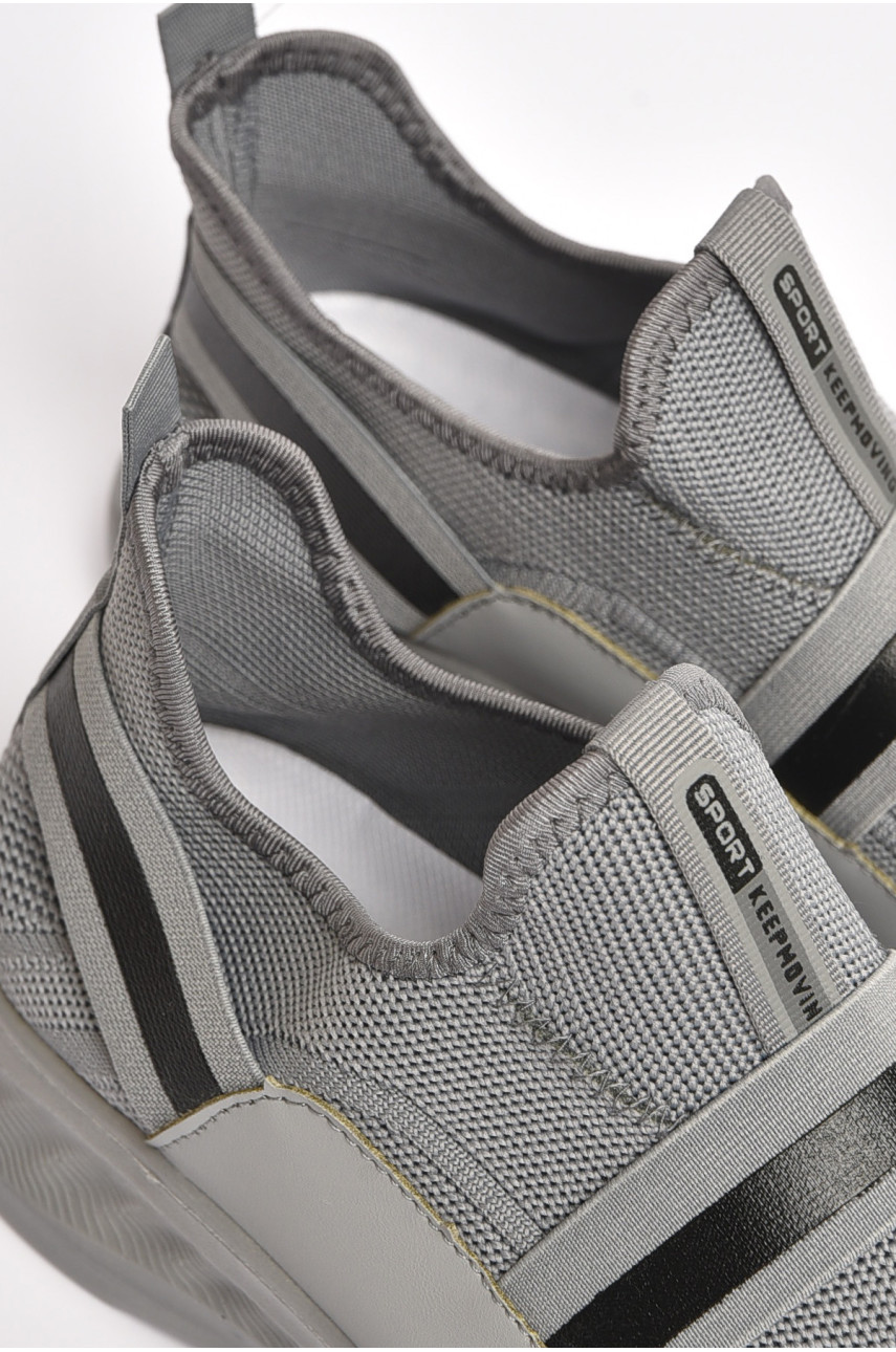 Кроссовки мужские серого цвета текстиль А24-5 203699 Кроссовки мужские серого цвета текстиль А24-5 203699