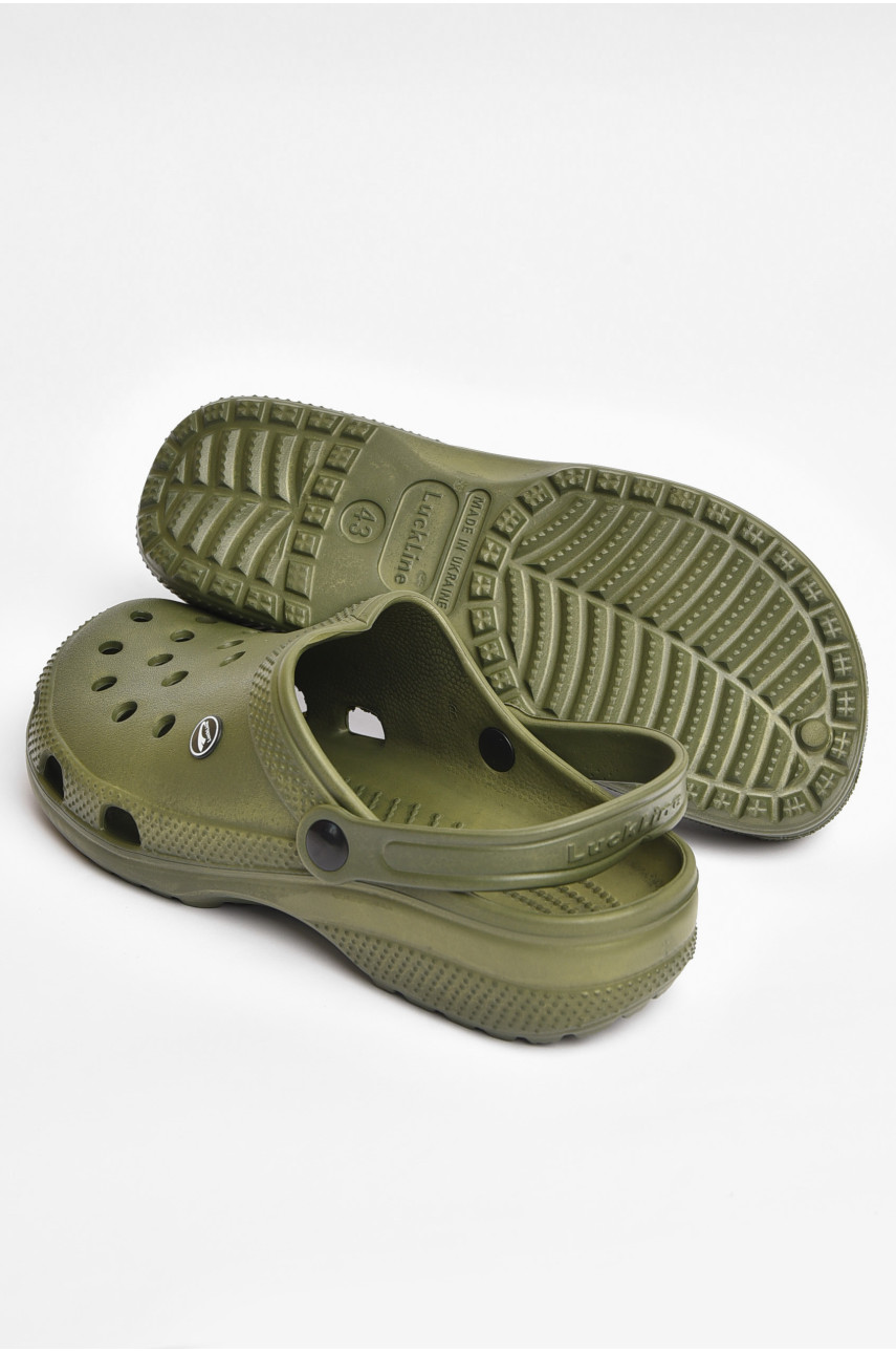 Кроксы мужские цвета хаки 3001 203703 Кроксы мужские цвета хаки 3001 203703