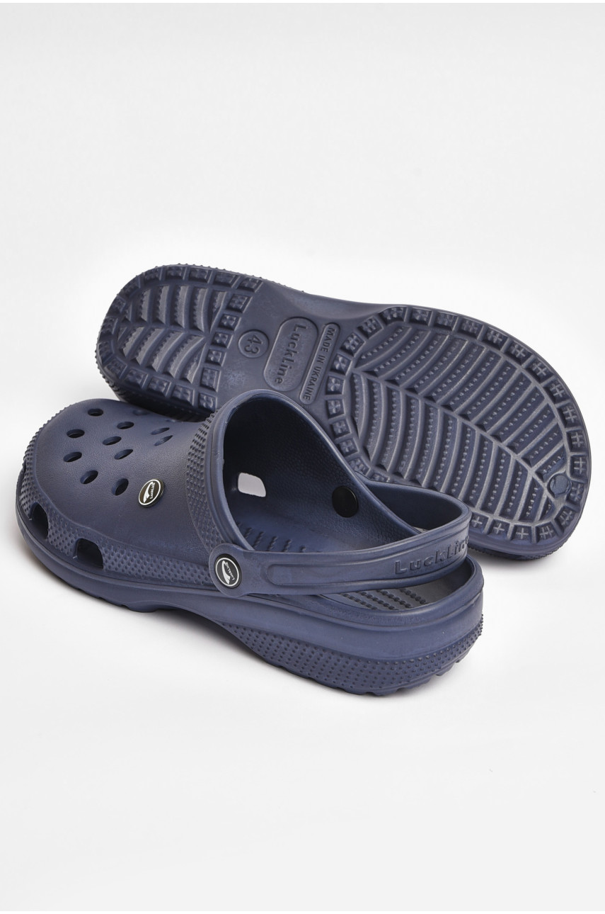 Кроксы мужские темно-синего цвета 3001 203705 Кроксы мужские темно-синего цвета 3001 203705