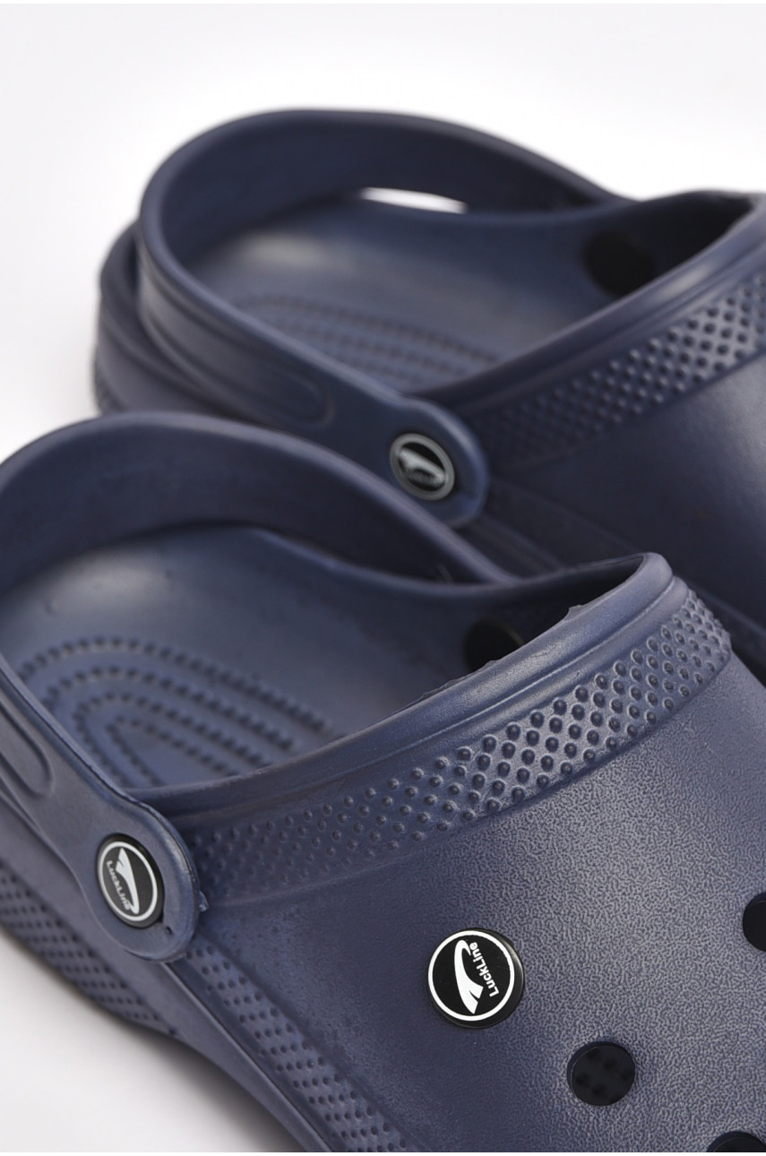 Кроксы мужские темно-синего цвета 3001 203705 Кроксы мужские темно-синего цвета 3001 203705