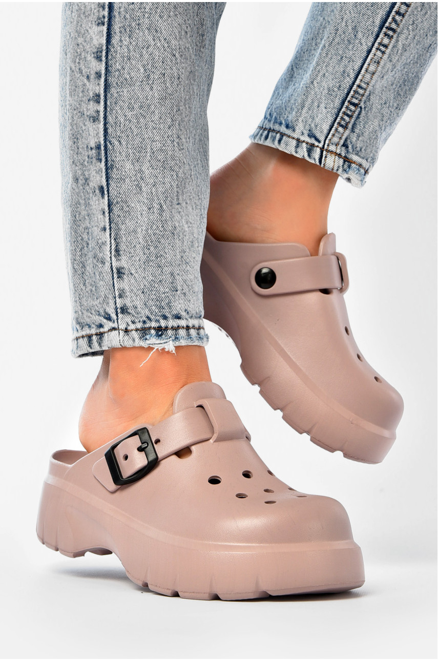 Сабо женские пудрового цвета 2461-2 203714 Сабо женские пудрового цвета 2461-2 203714