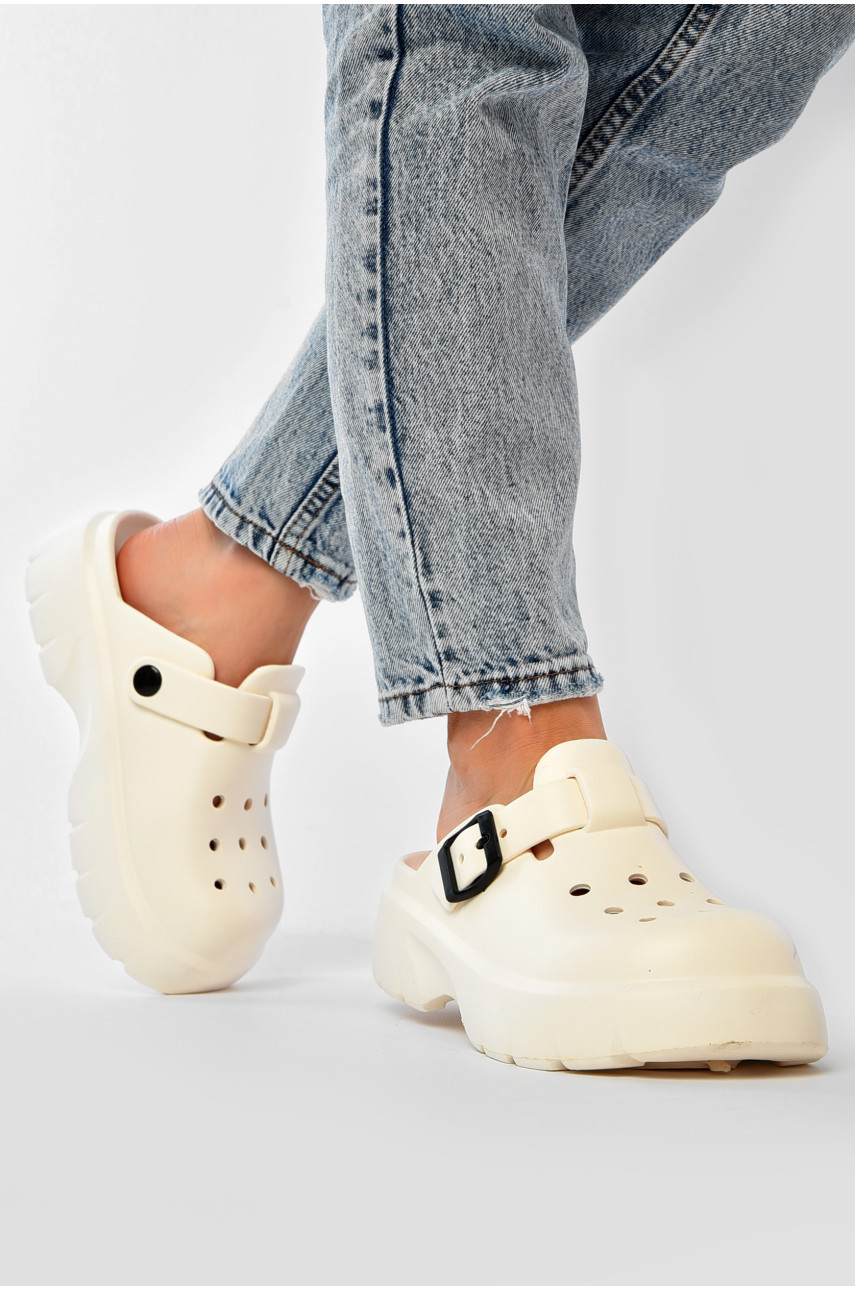 Сабо женские молочного цвета 2461-2 203717 Сабо женские молочного цвета 2461-2 203717