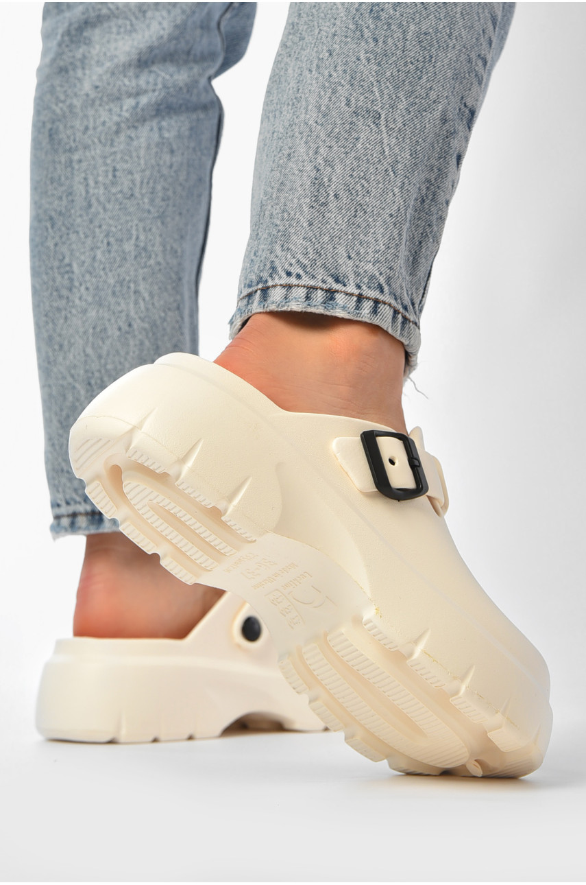 Сабо женские молочного цвета 2461-2 203717 Сабо женские молочного цвета 2461-2 203717