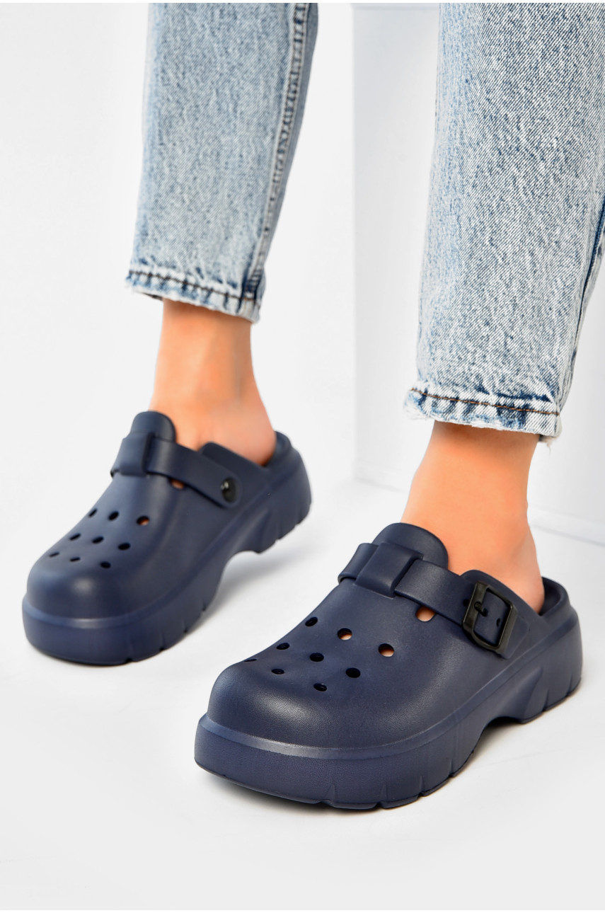 Сабо женские темно-синего цвета 2461-2 203718