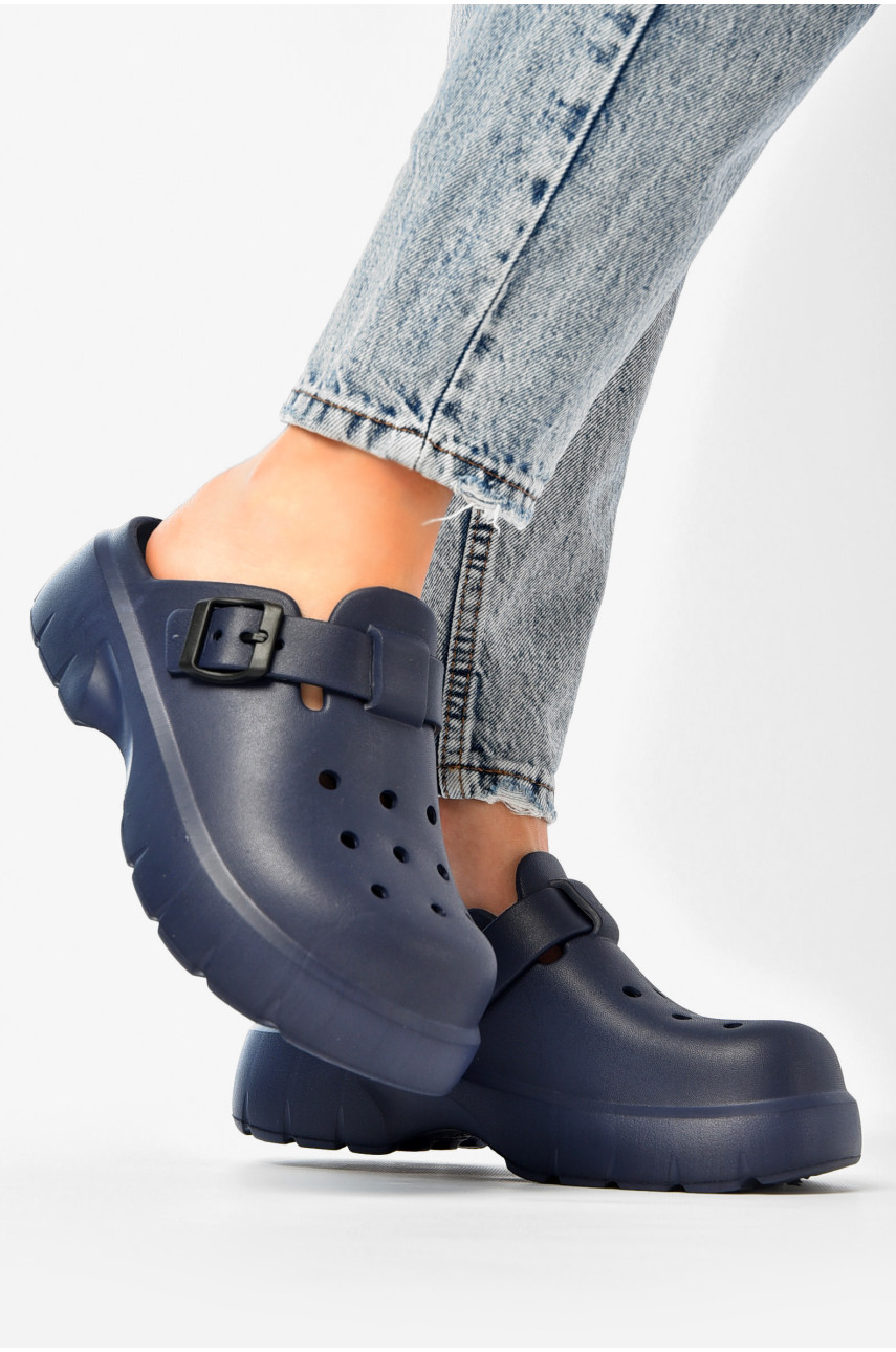 Сабо женские темно-синего цвета 2461-2 203718