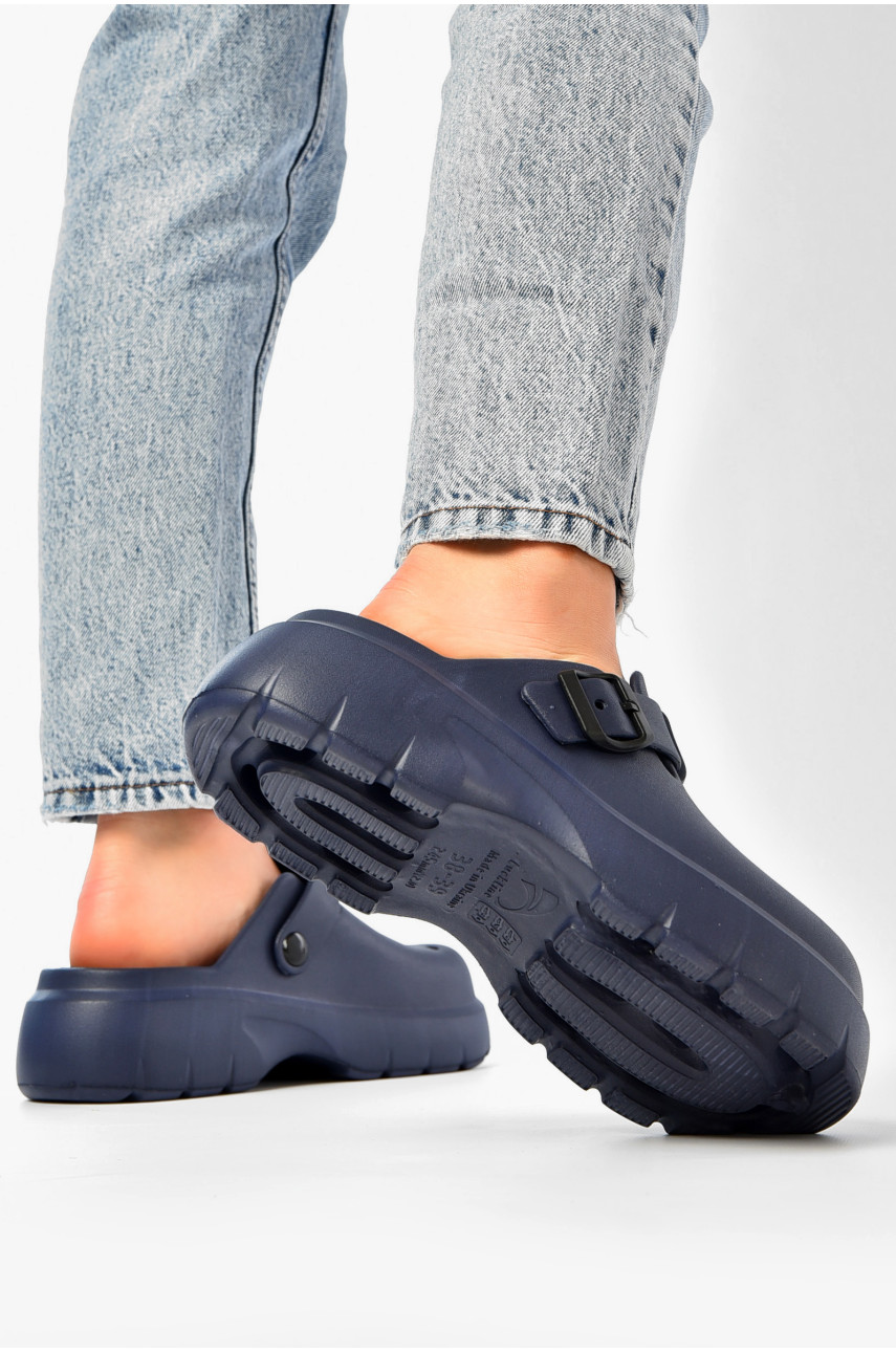 Сабо женские темно-синего цвета 2461-2 203718