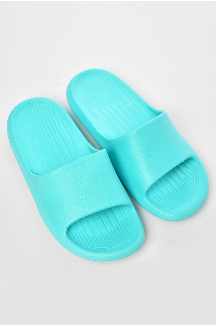 Шлепанцы пена женские бирюзового цвета 5062-2 203722