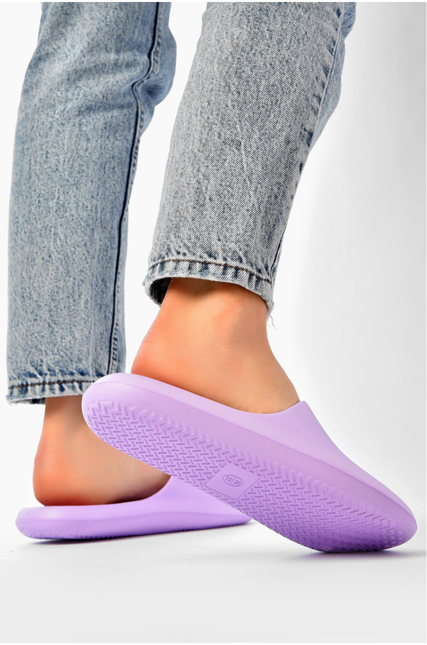Шлепанцы пена женские сиреневого цвета 5062-2 203724 Шлепанцы пена женские сиреневого цвета 5062-2 203724