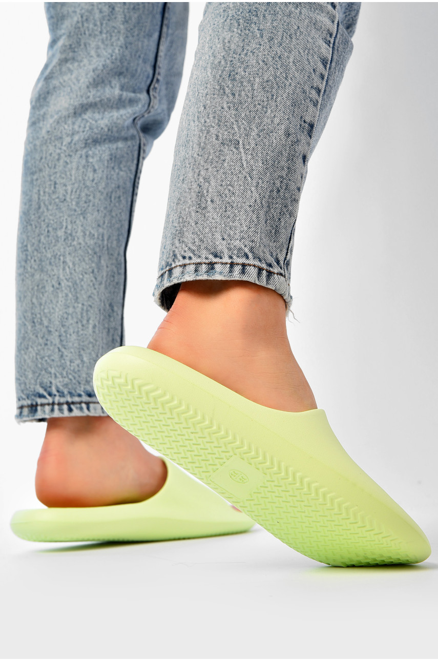 Шлепанцы пена женские салатового цвета 5062-2 203726