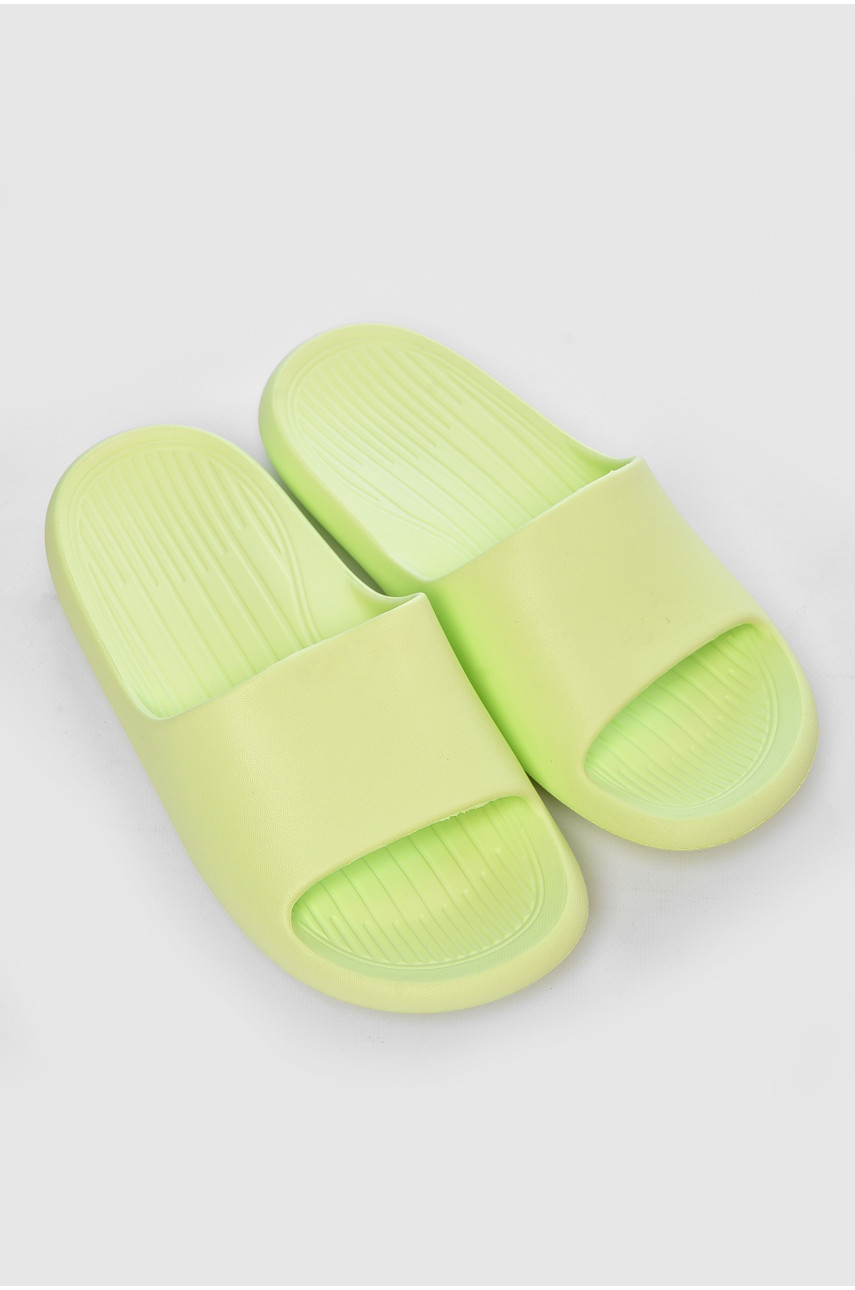 Шлепанцы пена женские салатового цвета 5062-2 203726