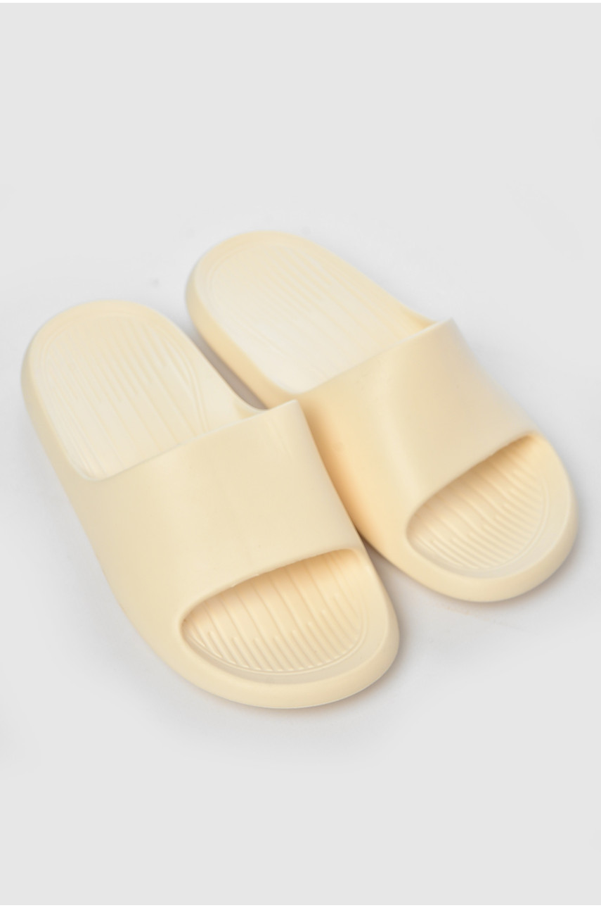 Шлепанцы пена женские молочного цвета 5062-2 203729 Шлепанцы пена женские молочного цвета 5062-2 203729