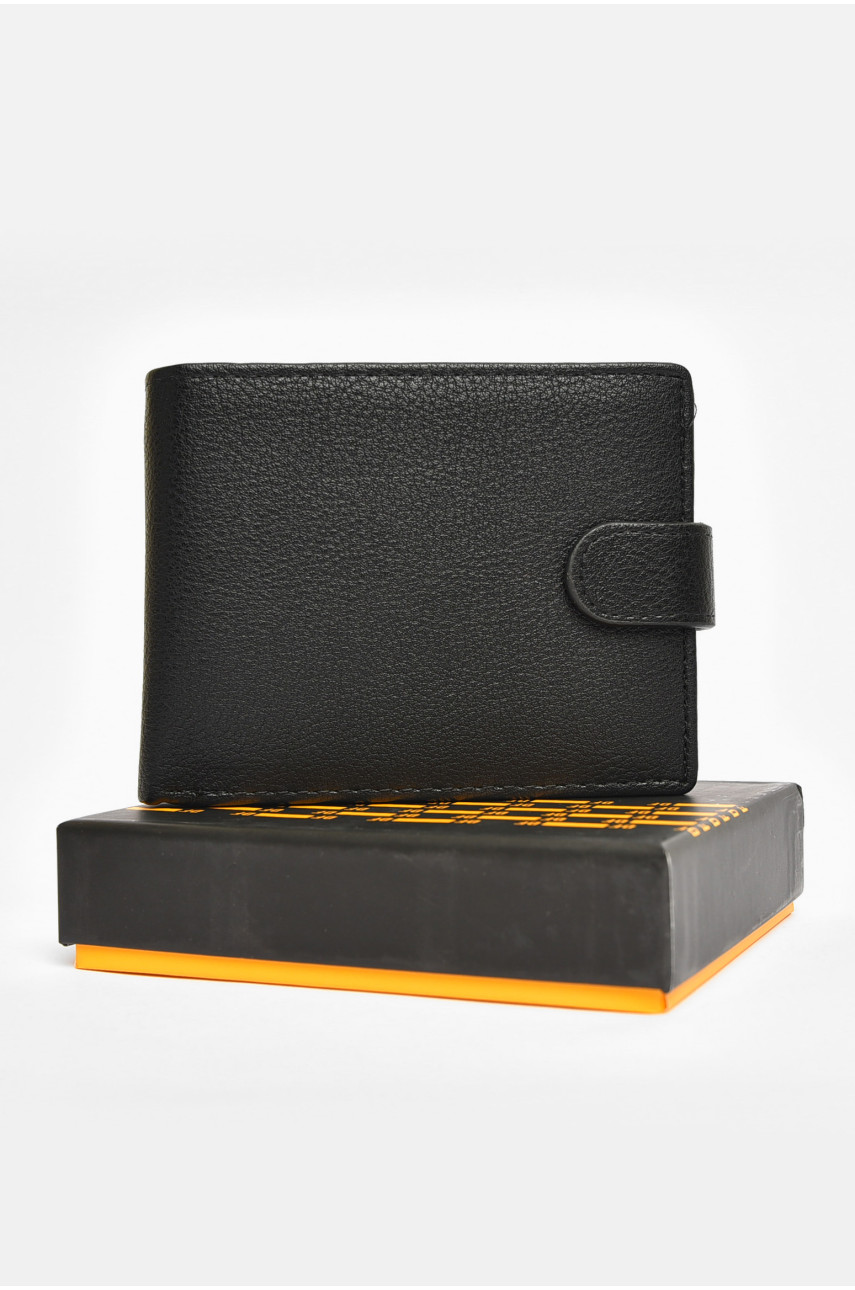 Кошелек мужской из экокожи черного цвета 538D 203731