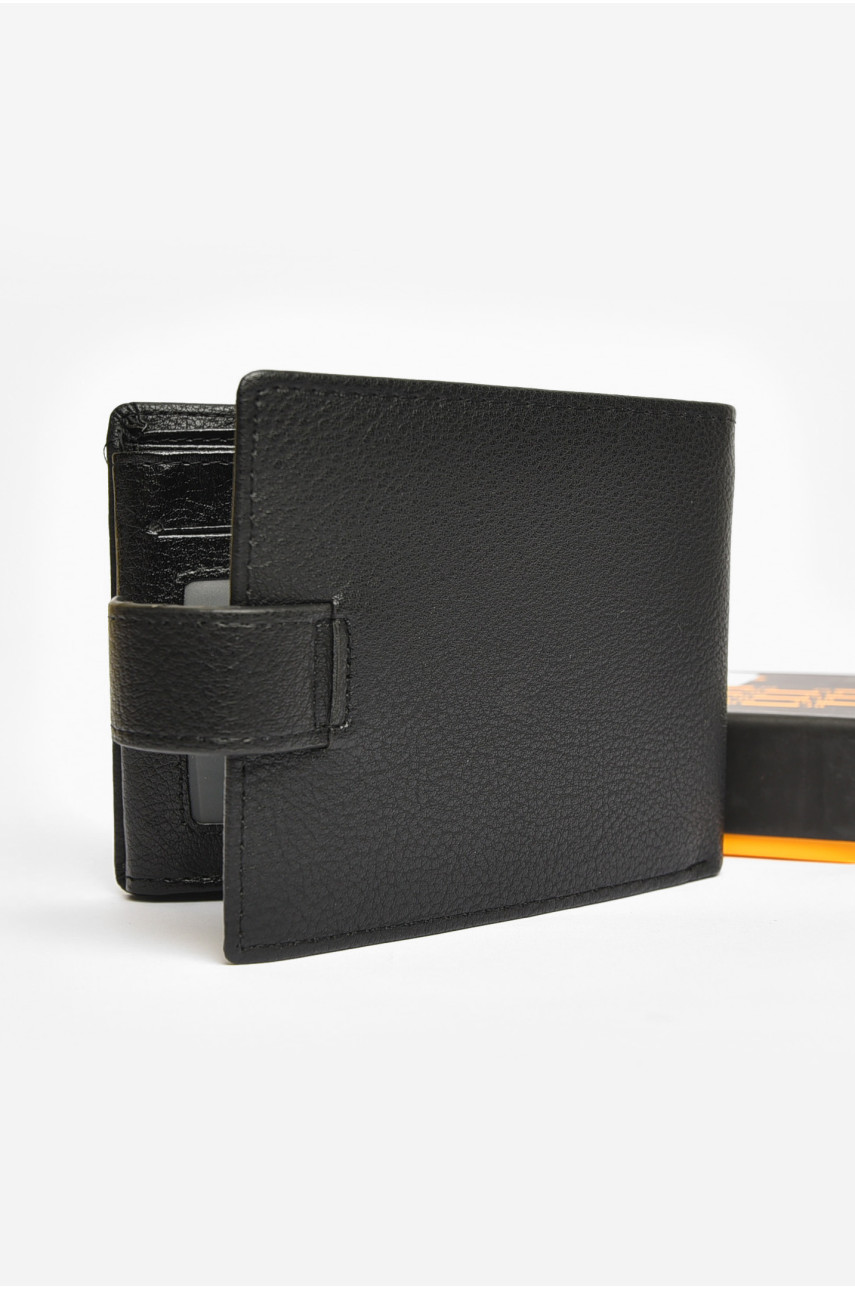 Кошелек мужской из экокожи черного цвета 538D 203731