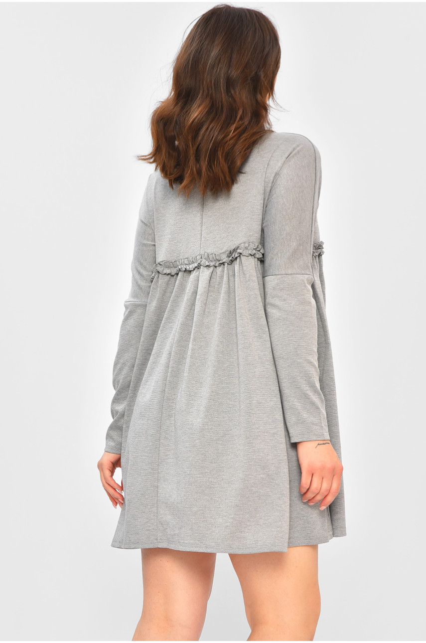 Сукня жіноча однотонна сірого кольору 108 203742
