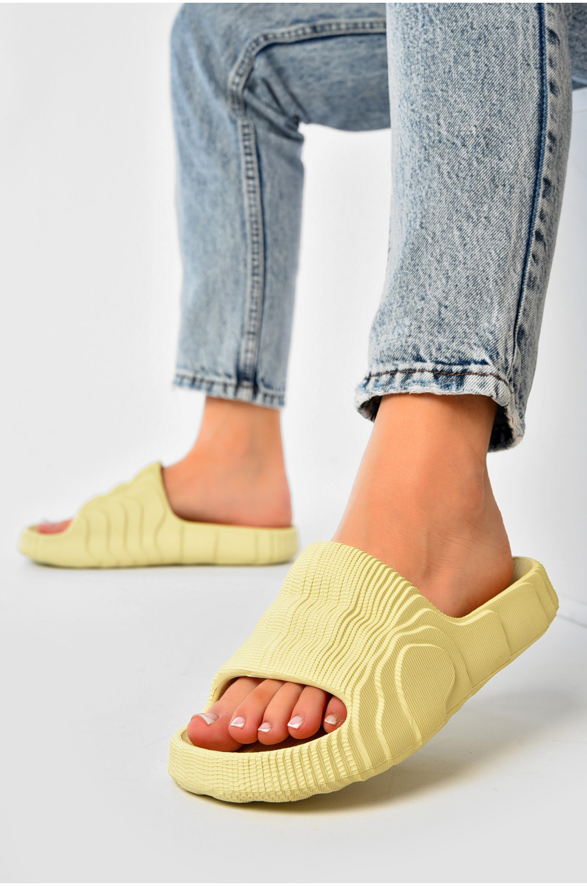 Шлепанцы пена женские салатового цвета 5045-2 203754