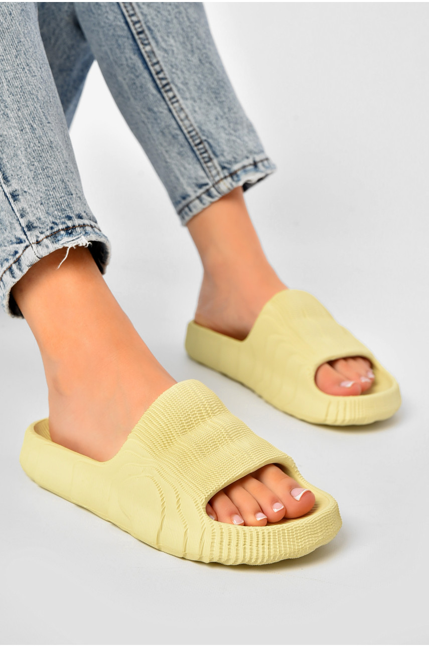 Шлепанцы пена женские салатового цвета 5045-2 203754