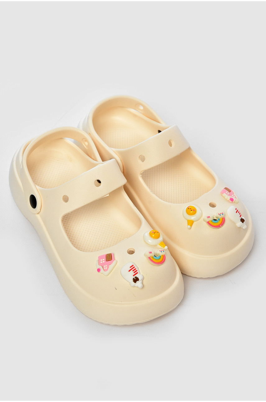 Кроксы женские молочного цвета 5159-2 203756 Кроксы женские молочного цвета 5159-2 203756