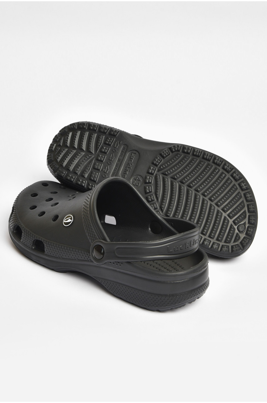 Кроксы мужские темно-синего цвета 3001-1 203770