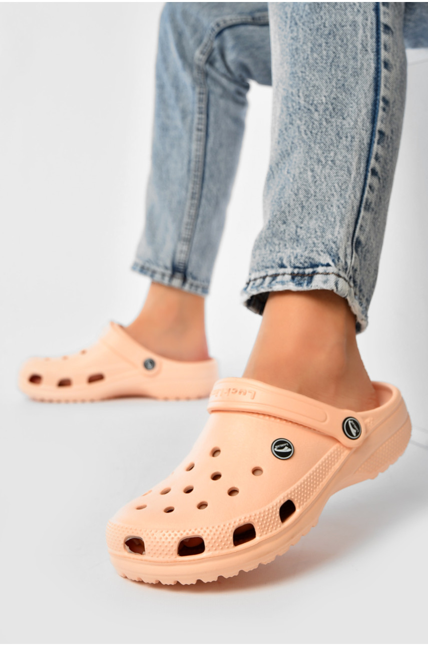 Крокси жіночі персикового кольору 3001-367 203774
