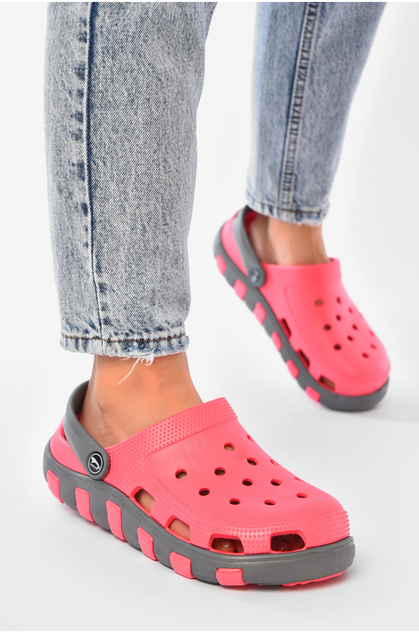 Крокси жіночі коралового кольору 3021-371 203780