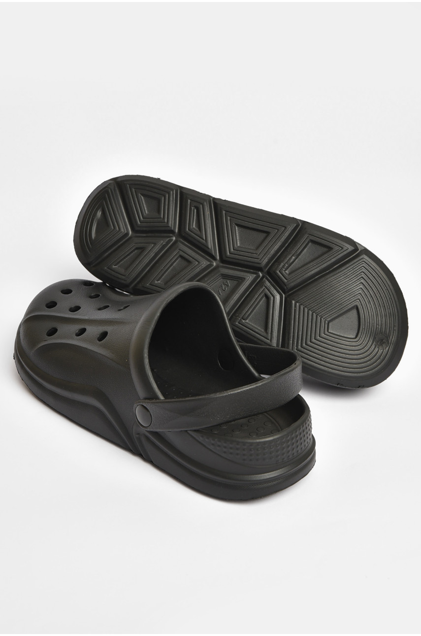 Кроксы мужские черного цвета 5068-1 203782 Кроксы мужские черного цвета 5068-1 203782