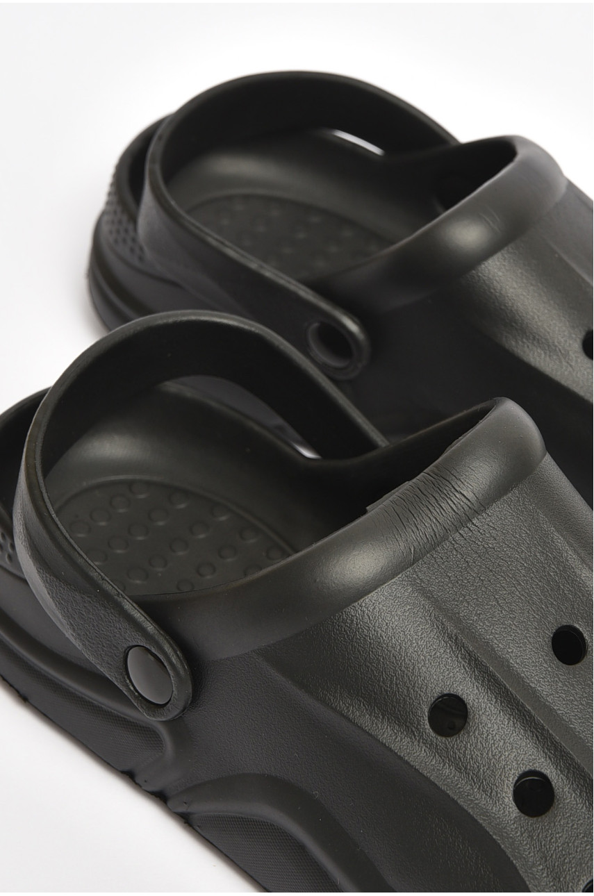 Кроксы мужские черного цвета 5068-1 203782 Кроксы мужские черного цвета 5068-1 203782